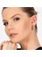 Starlight Diamond Siyah Zirkon Taşlı V Tasarım Rose Renk 925 Ayar Gümüş Küpe 5
