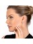 Starlight Diamond Mikro Zirkon Taşlı U Tasarım 925 Ayar Gümüş Küpe 4