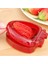 Kırmızı Stil Hızlı Çilek Kesici Dilimleme Meyve Oyma Araçları Salata Berry Kek Dekorasyon Kesici Mutfak Aletleri ve Aksesuarları (Yurt Dışından) 5