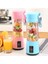 Pembe Tarzı 6 Bıçak Mini Taşınabilir Mikser Elektrikli Sıkacağı Makinesi USB Şarj Edilebilir Meyve Sıkacağı Bardak Ev Suyu Blender Meyve Mutfak Robotu (Yurt Dışından) 5