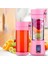 Mavi Stil Şarj Edilebilir Mikser USB Elektrikli Meyve Sıkacağı El Smoothie Maker Blender Karıştırma Mini Taşınabilir Mutfak Robotu Sıkacağı (Yurt Dışından) 4