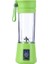 Yeşil Stil 2 Bıçak Bıçaklar Taşınabilir USB Elektrikli Akıllı Ev Meyve Sıkacağı Sebze Suyu Makinesi Blender Şarj Kablosu ile Şarj Edilebilir Bardak (Yurt Dışından) 1
