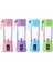 Pembe Tarzı 6 Bıçak Bıçaklar Taşınabilir USB Elektrikli Akıllı Ev Meyve Sıkacağı Sebze Suyu Makinesi Blender Şarj Kablosu ile Şarj Edilebilir Bardak (Yurt Dışından) 2