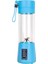 Mavi Stil 6 Bıçak Mini Taşınabilir Mikser Elektrikli Sıkacağı Makinesi USB Şarj Edilebilir Meyve Sıkacağı Bardak Ev Suyu Blender Meyve Mutfak Robotu (Yurt Dışından) 1