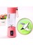 Floresan Yeşil Tarzı Taşınabilir Ev USB Şarj Edilebilir 4-Blade Elektrikli Mikser Meyve Smoothie Blender Makinesi Süt Mutfak Robotu Makinesi Suyu Özü (Yurt Dışından) 3