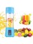 Pembe Tarzı 4 Bıçak Taşınabilir Blender USB Mikser Elektrikli Meyve Sıkacağı Makinesi Smoothie Blender Mini Mutfak Robotu Kişisel Limon Sıkacağı Portakal Sıkacağı (Yurt Dışından) 3