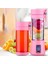 Yeşil Stil Taşınabilir Mikser Çok Fonksiyonlu USB Elektrikli Blender Gıda Smoothie Maker Blender Karıştırma Şarj Edilebilir 6 Yapraklı Meyve Sıkacağı Fincan (Yurt Dışından) 4