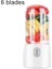 Beyaz 6 Bıçaklı Stil 400ML -Blade USB Şarj Edilebilir Taşınabilir Elektrikli Sıkacağı Şişe Meyve Blender Mikser Abs Hızlı Blender Meyve Suyu Fincan Mutfak Robotu (Yurt Dışından) 1