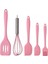 Pembe Stil 5 Adet Mutfak Gereç Seti Silikon Kazıyıcı Yağ Fırçası Yumurta Çırpma Spatula Pişirme Gereçleri Çok Amaçlı Mutfak Kek Alet Seti (Yurt Dışından) 1