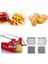 1 Kesici Kafa Stili Manuel Patates Kesici Patates Kızartması Dilimleme Paslanmaz Çelik Patates Cipsi Makinesi Salatalık Havuç Şerit Kesici Chopper Mutfak Gereçleri (Yurt Dışından) 3