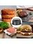 Burger Basın 12.5cm Mutfak Burger Presi Hamburger Makinesi Hamburger Kalıp Pişirme Hamburger Kağıt Diskler Abs Kombinasyon Seti Burger Et Yapma Aracı (Yurt Dışından) 2