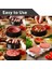 Burger Basın 12.5cm Mutfak Burger Presi Hamburger Makinesi Hamburger Kalıp Pişirme Hamburger Kağıt Diskler Abs Kombinasyon Seti Burger Et Yapma Aracı (Yurt Dışından) 3