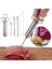 3 Iğne ve Fırça Stili Paslanmaz Çelik Hindi Tavuk Eti Lezzet Enjektör Marinade Baharat Enjektör Et Şırınga Sos Araçları Pişirme Aksesuarları (Yurt Dışından) 3