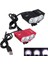 Kırmızı Stil Su Geçirmez 3xt6 LED Bisiklet Işık Ön Bisiklet Kafa Işığı Gece Bisiklet Lambası 5V USB Far Sadece Lamba Pil Yok (Yurt Dışından) 2