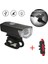 C Stili Mtb Bisiklet Ön Arka Işıklar Set Bisiklet Aydınlatma Bisiklet Gece Bisiklet Far USB LED Güvenlik Uyarı Arka Lambası Bisiklet Aksesuarları (Yurt Dışından) 2