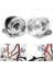 03 Mavi Stil 3 LED Bisiklet Gece Sürüş Ekipmanları Bisiklet Farları Dağ Bisikleti Retro Araba Ön Aydınlatma Kullanımı 3AAA Pil (Yurt Dışından) 5
