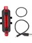 Beyaz Stil Bisiklet Işığı Su Geçirmez Arka Kuyruk Işığı LED USB Şarj Edilebilir Dağ Bisikleti Bisiklet Işığı Kuyruk Lambası Güvenlik Uyarı Işığı (Yurt Dışından) 5