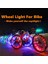 Pembe USB Stili 20 LED Bisiklet Bisiklet Bisiklet Jant Tekerlek Işıkları El Feneri Açık Kapalı Flaş Konuştu Işık Dize Yeni Çarpıcı Sokak Bisikleti Açık Gece (Yurt Dışından) 4
