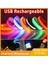 Kırmızı USB Stili Doğa Sporları Gece Koşu Kol Bandı LED Işık USB Şarj Edilebilir Emniyet Kemeri Kol Bacak Uyarı Bilekliği Bisiklet Bisiklet Bisiklet Işığı (Yurt Dışından) 2