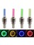 Kırmızı Stil 2x Araba Tekerleği LED Işık Motosiklet Bisiklet Işık Lastik Vana Kapağı Dekoratif Fener Lastik Vana Kapağı Flaş Konuştu Neon Lamba Bisiklet Işığı (Yurt Dışından) 3
