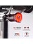Mx2 Siyah Eyer Stili Meroca Akıllı Bisiklet Arka Işık Otomatik Startstop Fren Algılama Ipx6 Bisiklet Arka Lambası LED USB Şarjlı Bisiklet El Feneri (Yurt Dışından) 2