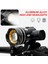 B Tipi Siyah Arka Stil T6 Bisiklet Işık Ön Yağmur Geçirmez Ayarlanabilir Bisiklet LED Işık 3 Mod USB Şarj Edilebilir Zumlanabilir Bisiklet Ön LED Lamba Far (Yurt Dışından) 3