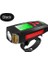 Bk1 Siyah Stil USB Bisiklet El Feneri 5 LED Bisiklet Bilgisayarıhorn Bisiklet Ön Işık Ipx4 Su Geçirmez Far Kilometre Sayacı Bisiklet Aksesuarları (Yurt Dışından) 1