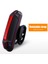 Dönebilen Kırmızı Stil Bisiklet Arka Lambaları USB Şarj Edilebilir Bisiklet Işığı Güvenlik Uyarı Kuyruk Işığı Işığı Dağ Bisikleti Su Geçirmez Arka Lambalar Dayanıklı (Yurt Dışından) 1