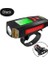 Bk1 Siyah Takım Stili USB Bisiklet El Feneri 5 LED Bisiklet Bilgisayarıhorn Bisiklet Ön Işık Ipx4 Su Geçirmez Far Kilometre Sayacı Bisiklet Aksesuarları (Yurt Dışından) 1