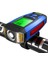 Mavi Stil USB Bisiklet Ön Işık 5 LED Bisiklet Bilgisayar Korna Bisiklet El Feneri Ipx4 Su Geçirmez Kilometre Sayacı Bilgisayar Kilometre (Yurt Dışından) 1