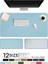 Gök Mavisi Tarzı 40X30 cm Klavye Pedleri Deri Mouse Pad Dizüstü Bilgisayar Pedleri Büyük Boy Oyun Düz Renk Mouse Pad Ofis Yazı Masası Pedleri Su Geçirmez Mouse Pedleri (Yurt Dışından) 2