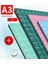 Mavi Stil A3 Paspas Pvc Kesme Pedi A3 Büyük Manuel Ped Yazma Test Kağıdı Çizim Güzellik Diy Modeli Kauçuk Conta Kendi Kendini Onaran Masaüstü Oyma Pedi (Yurt Dışından) 4