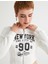 Crop Fermuarlı Kapüşonlu Sweatshirt Kolej Temalı Uzun Kollu Slim Fit 1