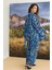 Kadın Etnik Desenli 3'lü Pijama Takımı 23122 4