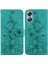 Oppo A17/A17K Için Kılıf Kabartmalı Lily Premium Pu Deri Cüzdan Stili Kart Tutuculu ve Standlı Çevirmeli Telefon Kılıfı (Yurt Dışından) 5