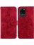 Samsung Galaxy S20 Ultra Için Kılıf Kabartmalı Lily Premium Pu Deri Cüzdan Stili Kart Tutuculu ve Standlı Çevirmeli Telefon Kılıfı (Yurt Dışından) 5