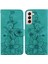 Samsung Galaxy S21 Için Kılıf Kabartmalı Lily Premium Pu Deri Cüzdan Stili Kart Tutuculu ve Standlı Çevirmeli Telefon Kılıfı (Yurt Dışından) 5