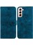 Samsung Galaxy S22 Plus Için Kılıf Kabartmalı Lily Premium Pu Deri Cüzdan Stili Kart Tutuculu ve Standlı Çevirmeli Telefon Kılıfı (Yurt Dışından) 5