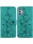 Samsung Galaxy A32 4g Için Kılıf Kabartmalı Lily Premium Pu Deri Cüzdan Stili Kart Tutuculu ve Standlı Çevirmeli Telefon Kılıfı (Yurt Dışından) 5