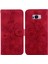Samsung Galaxy S8 Için Kılıf Kabartmalı Lily Premium Pu Deri Cüzdan Stili Kart Tutuculu ve Standlı Çevirmeli Telefon Kılıfı (Yurt Dışından) 5