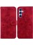 Samsung Galaxy S24 Plus Için Kılıf Kabartmalı Lily Premium Pu Deri Cüzdan Stili Kart Tutuculu ve Standlı Çevirmeli Telefon Kılıfı (Yurt Dışından) 5