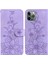 iPhone 11 Pro Max Için Kılıf Kabartmalı Lily Premium Pu Deri Cüzdan Stili Kart Tutuculu ve Standlı Çevirmeli Telefon Kılıfı (Yurt Dışından) 5