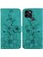 Infinix Smart 6 Için Kılıf Kabartmalı Lily Premium Pu Deri Cüzdan Stili Kart Tutuculu ve Standlı Çevirmeli Telefon Kılıfı (Yurt Dışından) 5