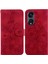 Oppo Reno 8t 5g Için Kılıf Kabartmalı Lily Premium Pu Deri Cüzdan Stili Kart Tutuculu ve Standlı Çevirmeli Telefon Kılıfı (Yurt Dışından) 5