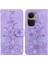 Oppo Reno 10 Pro 5g Için Kılıf Kabartmalı Lily Premium Pu Deri Cüzdan Stili Kart Tutuculu ve Standlı Çevirmeli Telefon Kılıfı (Yurt Dışından) 5