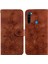 Xiaomi Redmi Note 8t Için Kılıf Kabartmalı Lily Premium Pu Deri Cüzdan Stili Kart Tutuculu ve Standlı Çevirmeli Telefon Kılıfı (Yurt Dışından) 5