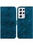 Samsung Galaxy S21 Ultra Için Kılıf Kabartmalı Lily Premium Pu Deri Cüzdan Stili Kart Tutuculu ve Standlı Çevirmeli Telefon Kılıfı (Yurt Dışından) 5
