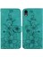 iPhone Xr Için Kılıf Kabartmalı Lily Premium Pu Deri Cüzdan Stili Kart Tutuculu ve Standlı Çevirmeli Telefon Kılıfı (Yurt Dışından) 5