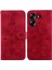 Tecno Pova 5 Için Kılıf Kabartmalı Lily Premium Pu Deri Cüzdan Stili Kart Tutuculu ve Standlı Çevirmeli Telefon Kılıfı (Yurt Dışından) 5