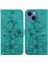 iPhone 15 Plus Için Kılıf Kabartmalı Lily Premium Pu Deri Cüzdan Stili Kart Tutuculu ve Standlı Çevirmeli Telefon Kılıfı (Yurt Dışından) 5